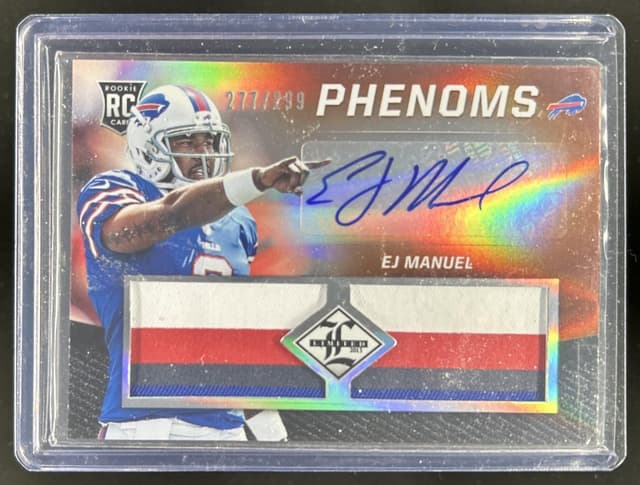 EJ Manuel Panini Limited #209 Jersey Autograph