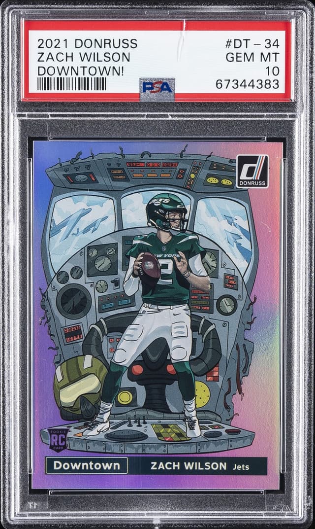 Zach Wilson Panini Donruss Downtown #DT34 Base