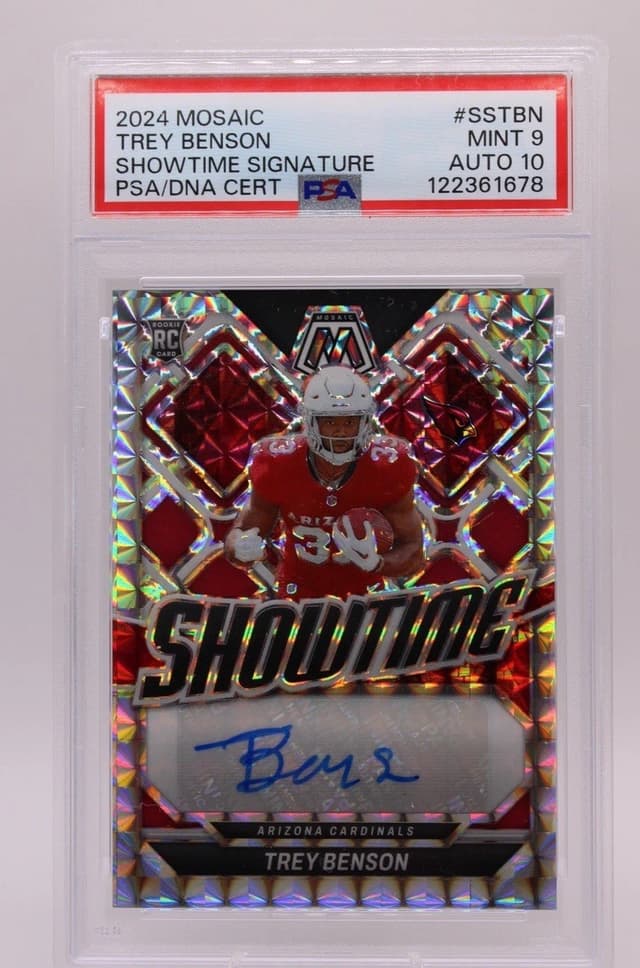 Trey Benson Panini Mosaic Showtime Signatures #SSTBN Base