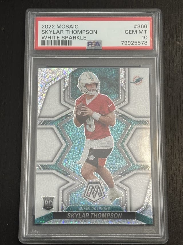 Skylar Thompson Panini Mosaic #366 White Sparkle