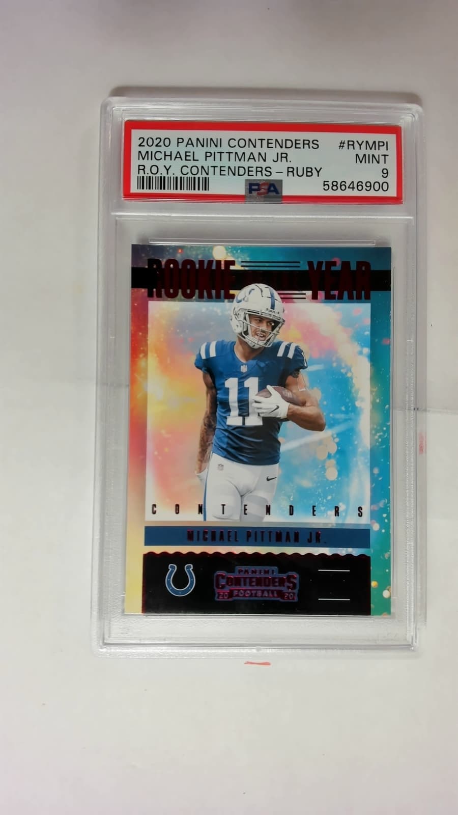 Michael Pittman Jr. Panini Contenders Rookie of the Year Contenders #RYMPI Ruby