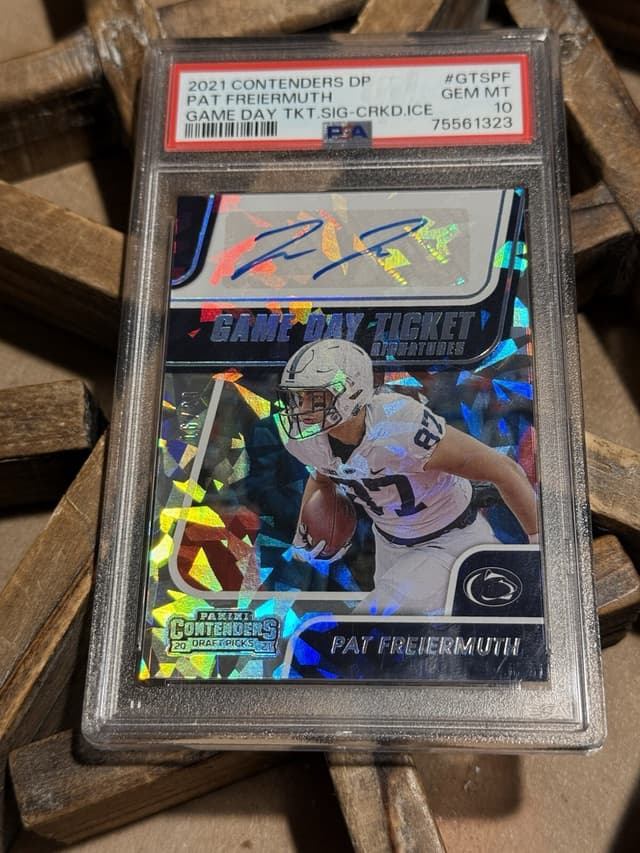 Pat Freiermuth Panini Contenders Draft Picks Game Day Ticket Signatures #GTSPF Cracked Ice