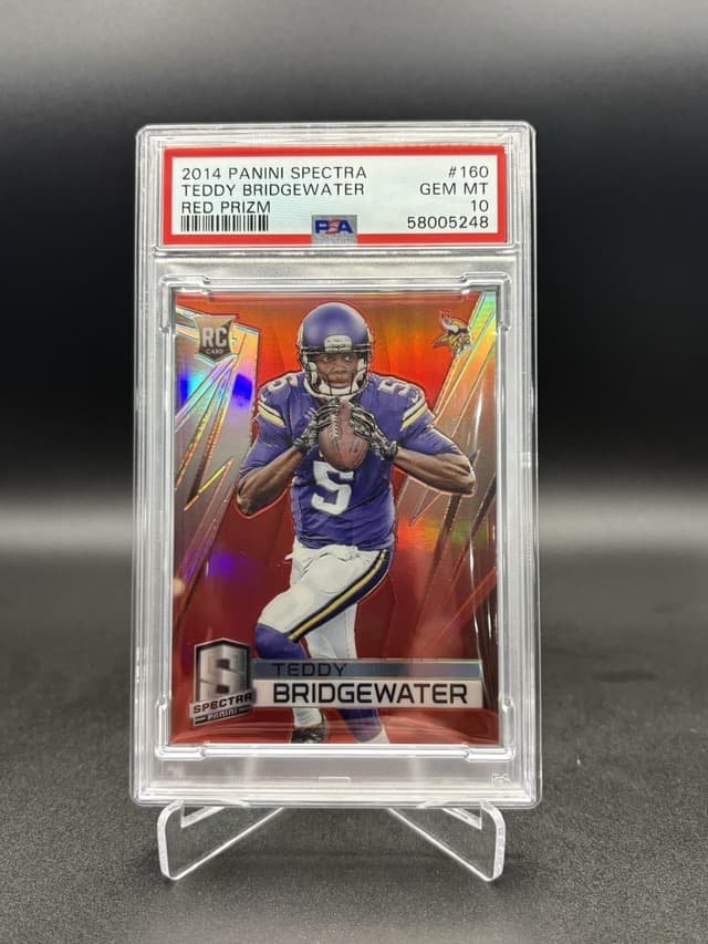 Teddy Bridgewater Panini Spectra #160 Red Prizm