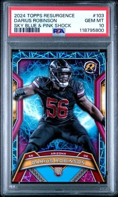 Darius Robinson Topps Resurgence #103 Sky Blue & Pink Shock