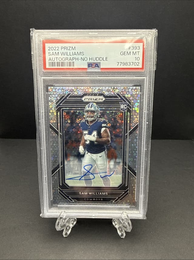 Sam Williams Panini Prizm #393 Autograph-No Huddle