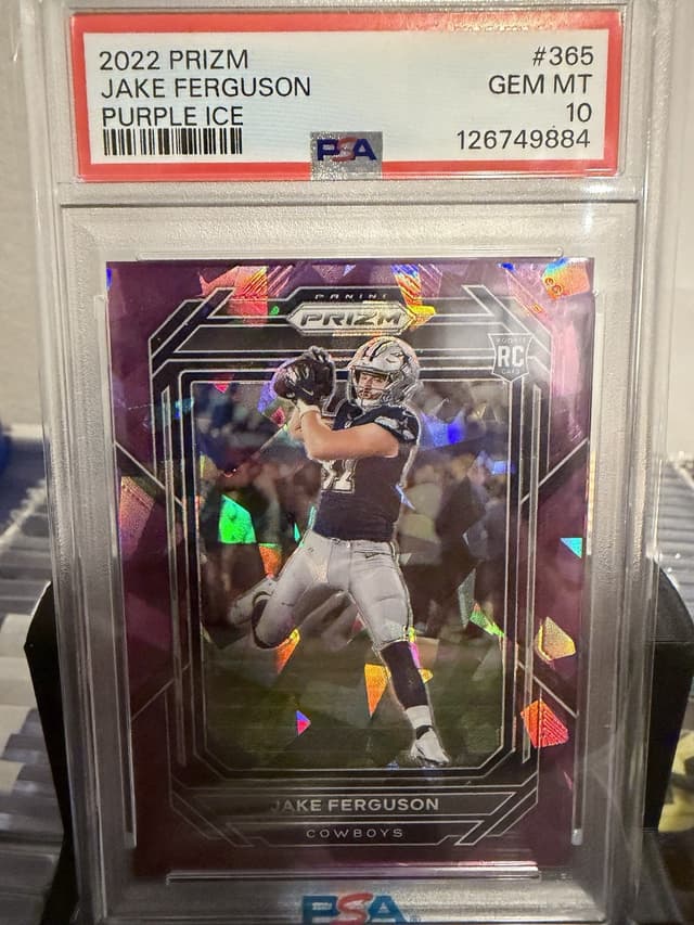 Jake Ferguson Panini Prizm #365 Purple Ice