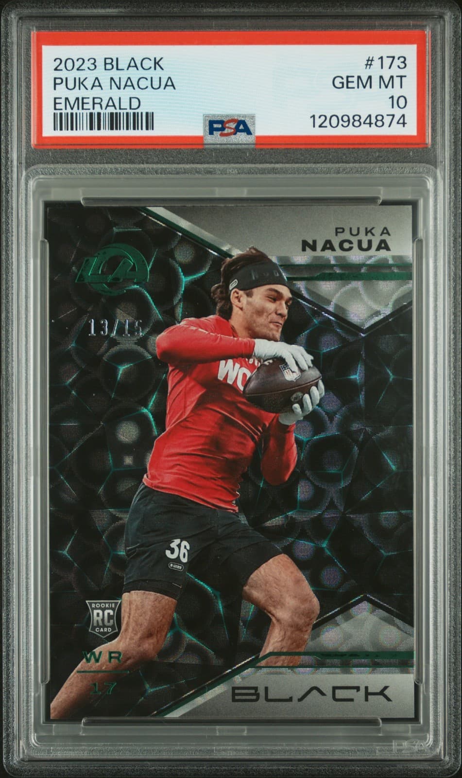 Puka Nacua Panini Black #173 Emerald