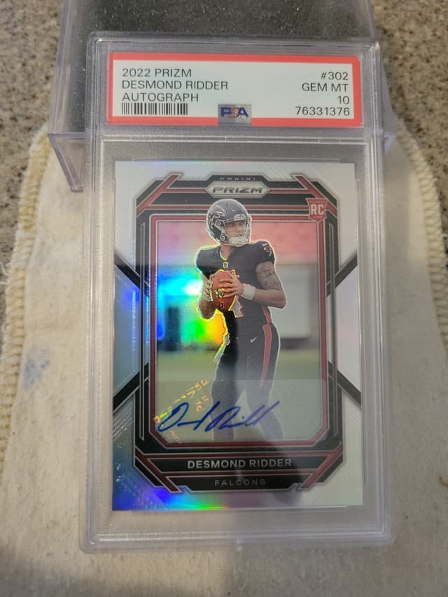 Desmond Ridder Panini Prizm #302 Autograph