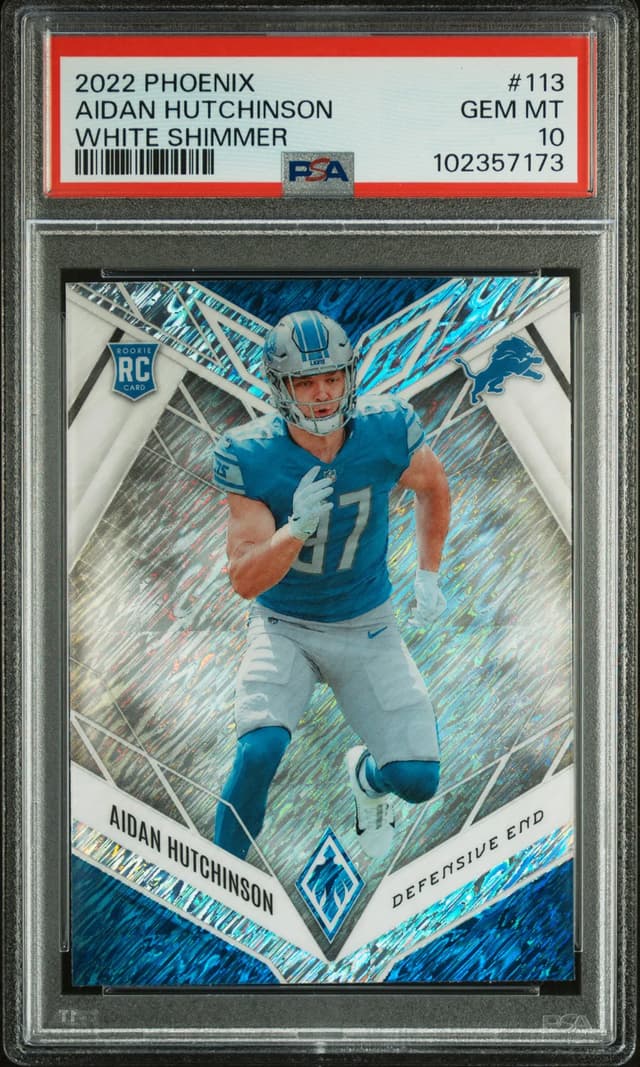 Aidan Hutchinson Panini Phoenix #113 White Shimmer