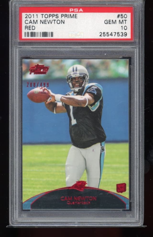 Cam Newton Topps Prime #50 Red