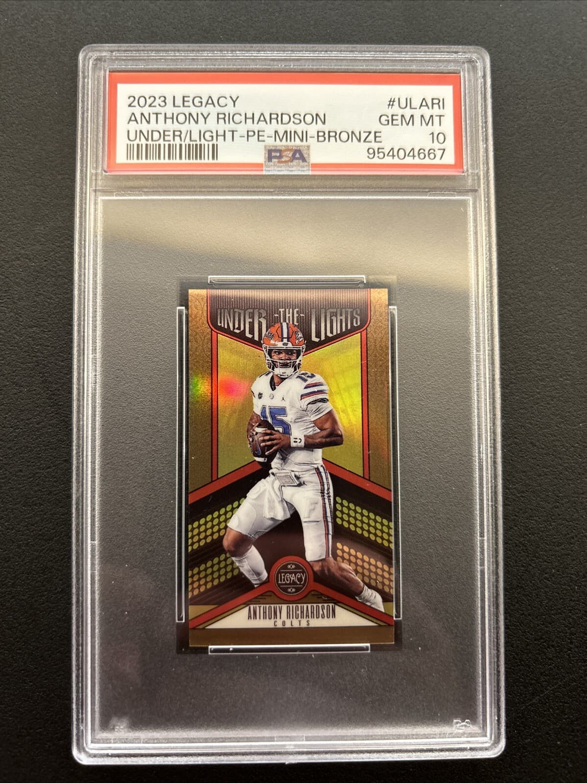 Anthony Richardson Panini Legacy Under the Lights #ULARI Premium Edition-Mini-Bronze