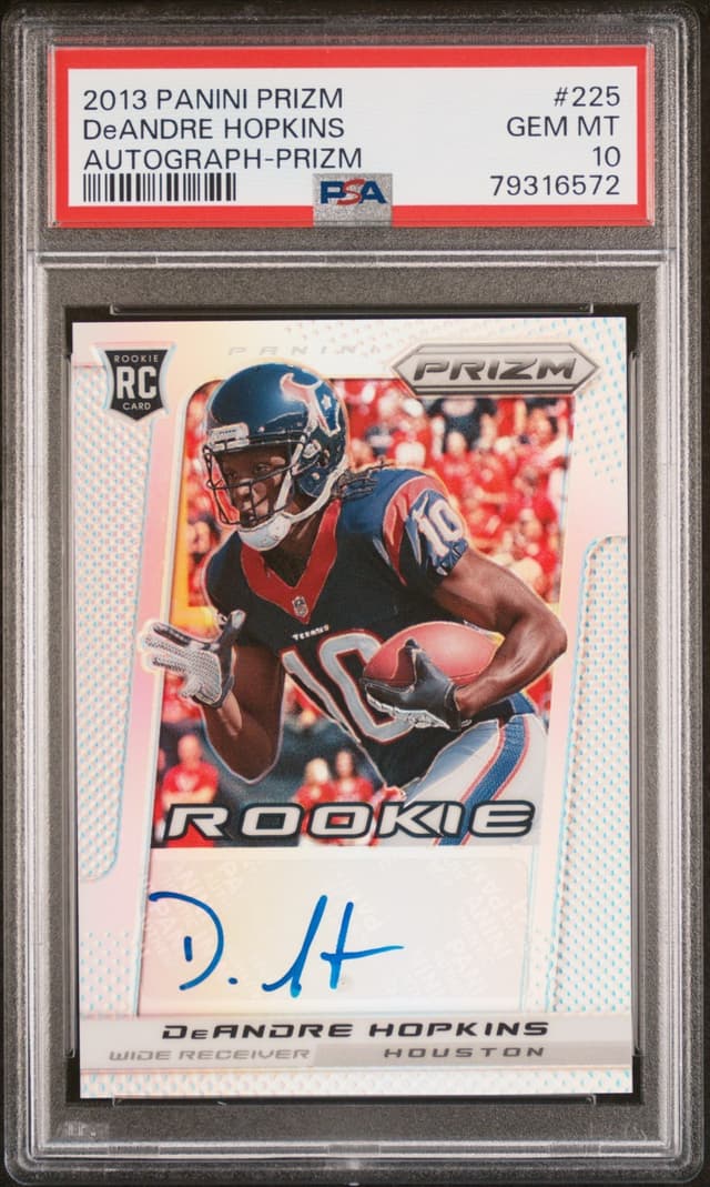 DeAndre Hopkins Panini Prizm #225 Autograph-Prizm