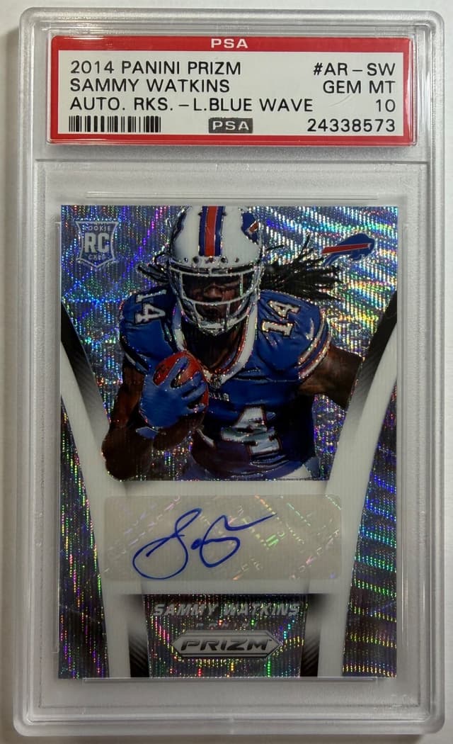 Sammy Watkins Panini Prizm Autograph Rookies #ARSW Blue Prizm