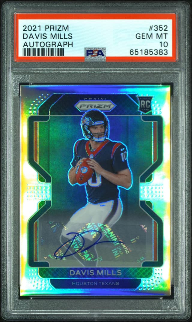 Davis Mills Panini Prizm #352 Autograph