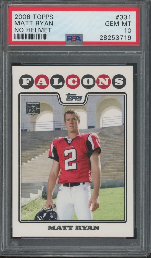 Matt Ryan Topps #331 No Helmet