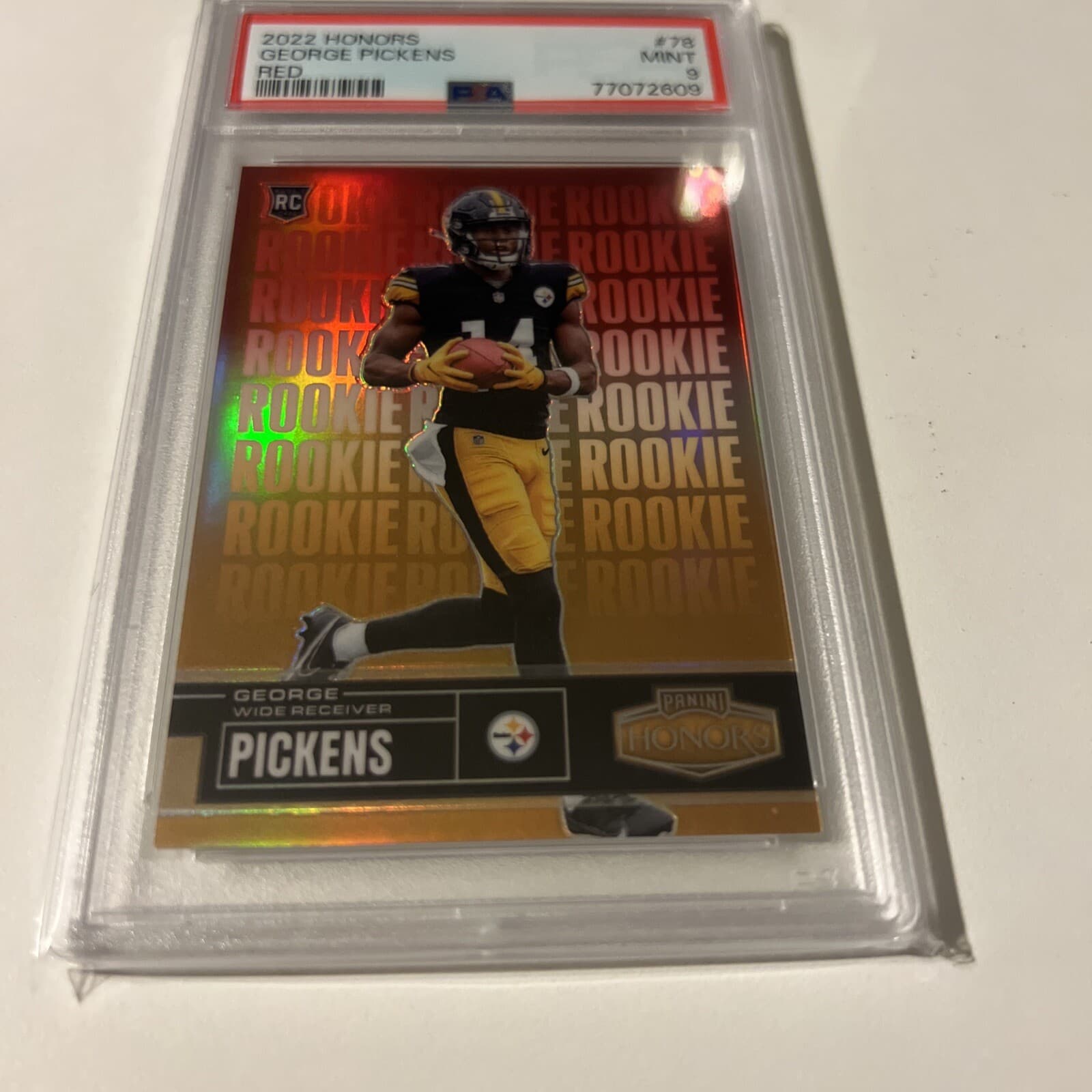 George Pickens Panini Honors #78 Red