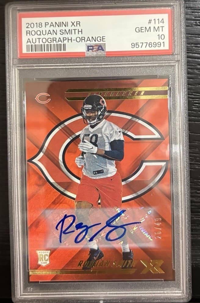 Roquan Smith Panini XR #114 Autograph