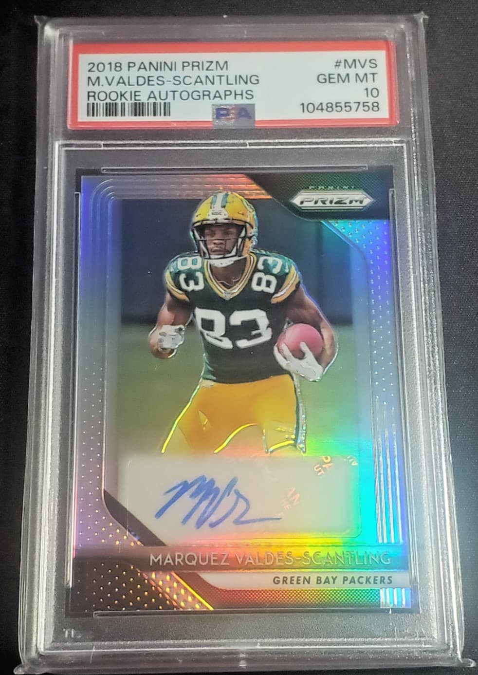 Marquez Valdes-Scantling Panini Prizm Rookie Autographs #MVS Base