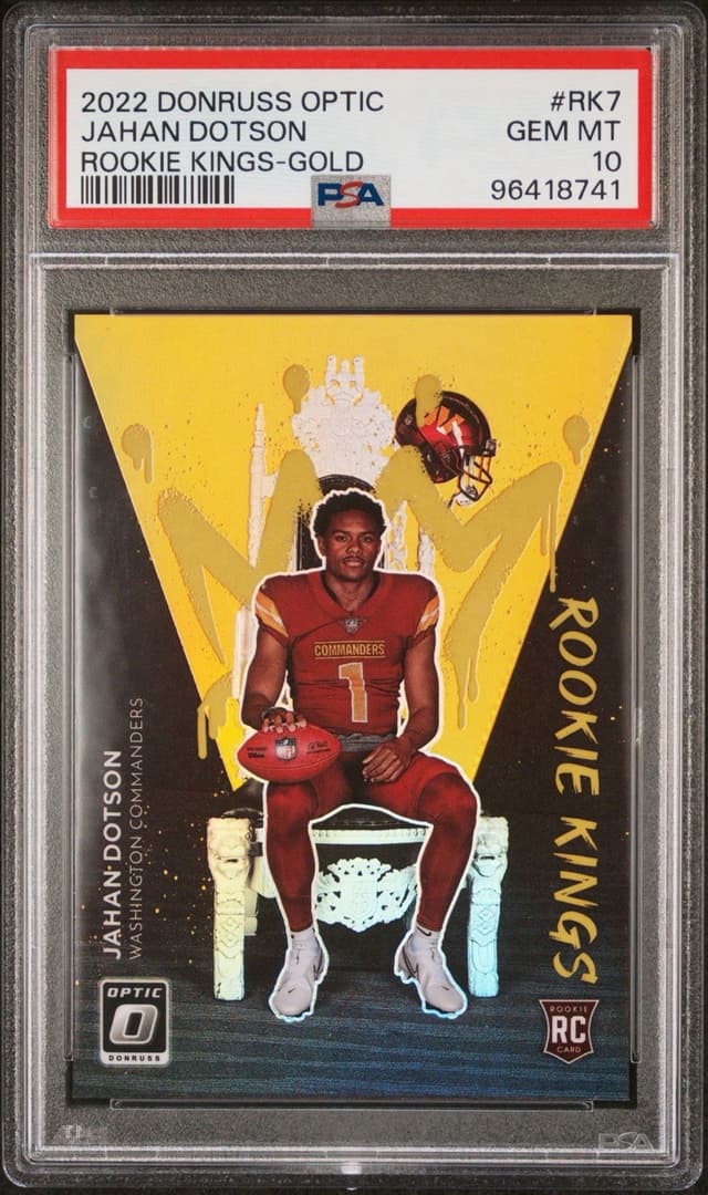 Jahan Dotson Panini Donruss Optic Rookie Kings #RK7 Gold