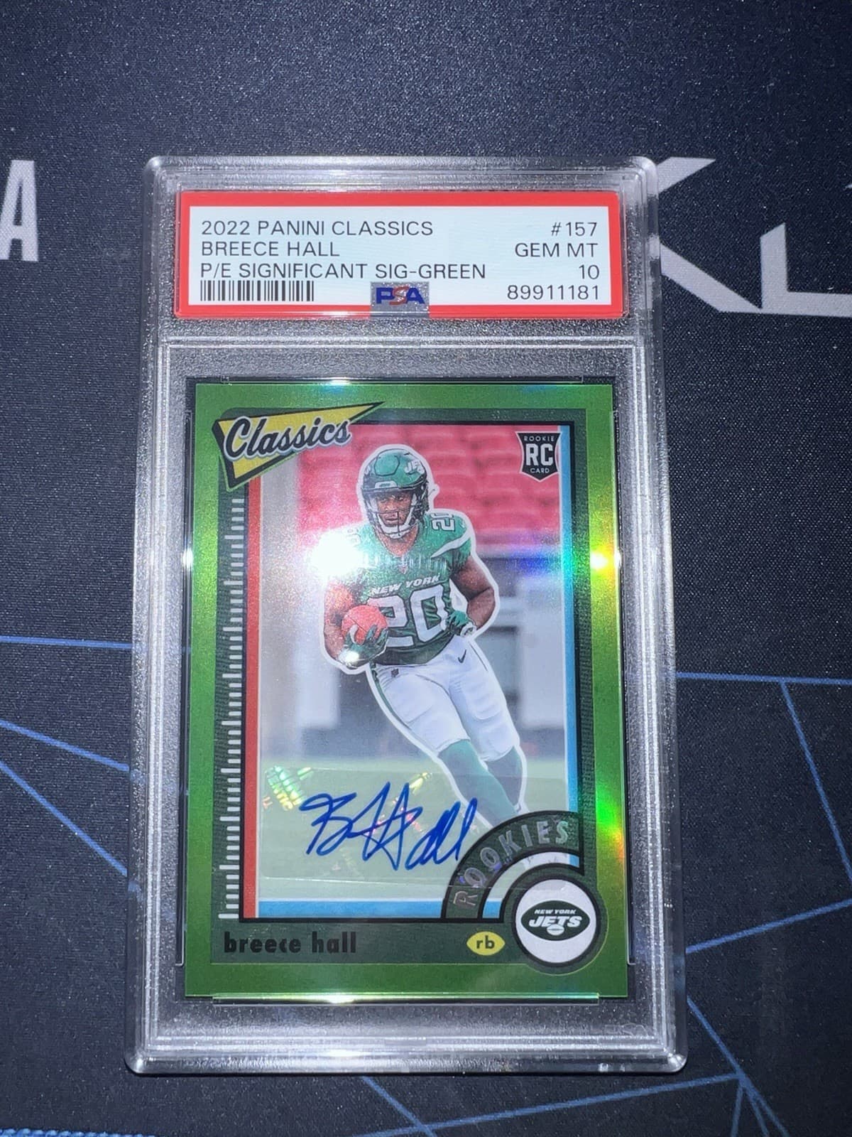 Breece Hall Panini Classics #157 Premium Edition Significant Signatures-Green