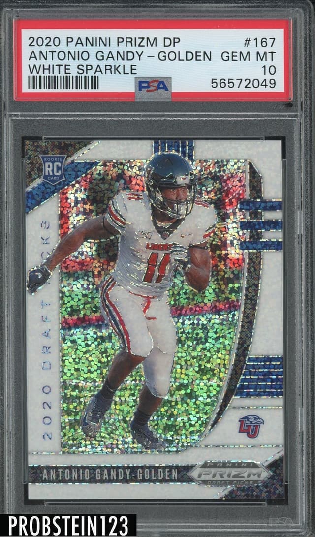 Antonio Gandy-Golden Panini Prizm Draft Picks #167 White Sparkle
