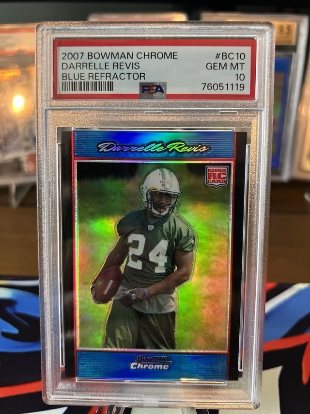 Darrelle Revis Bowman Chrome #BC10 Blue Refractor