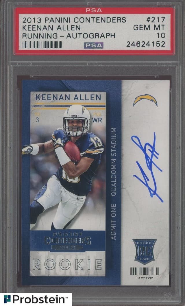 Keenan Allen Panini Contenders #217 Running-Autograph