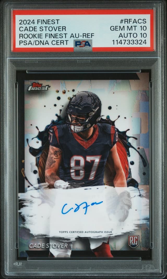 Cade Stover Topps Finest Rookie Finest Autographs #RFACS Gold Refractor