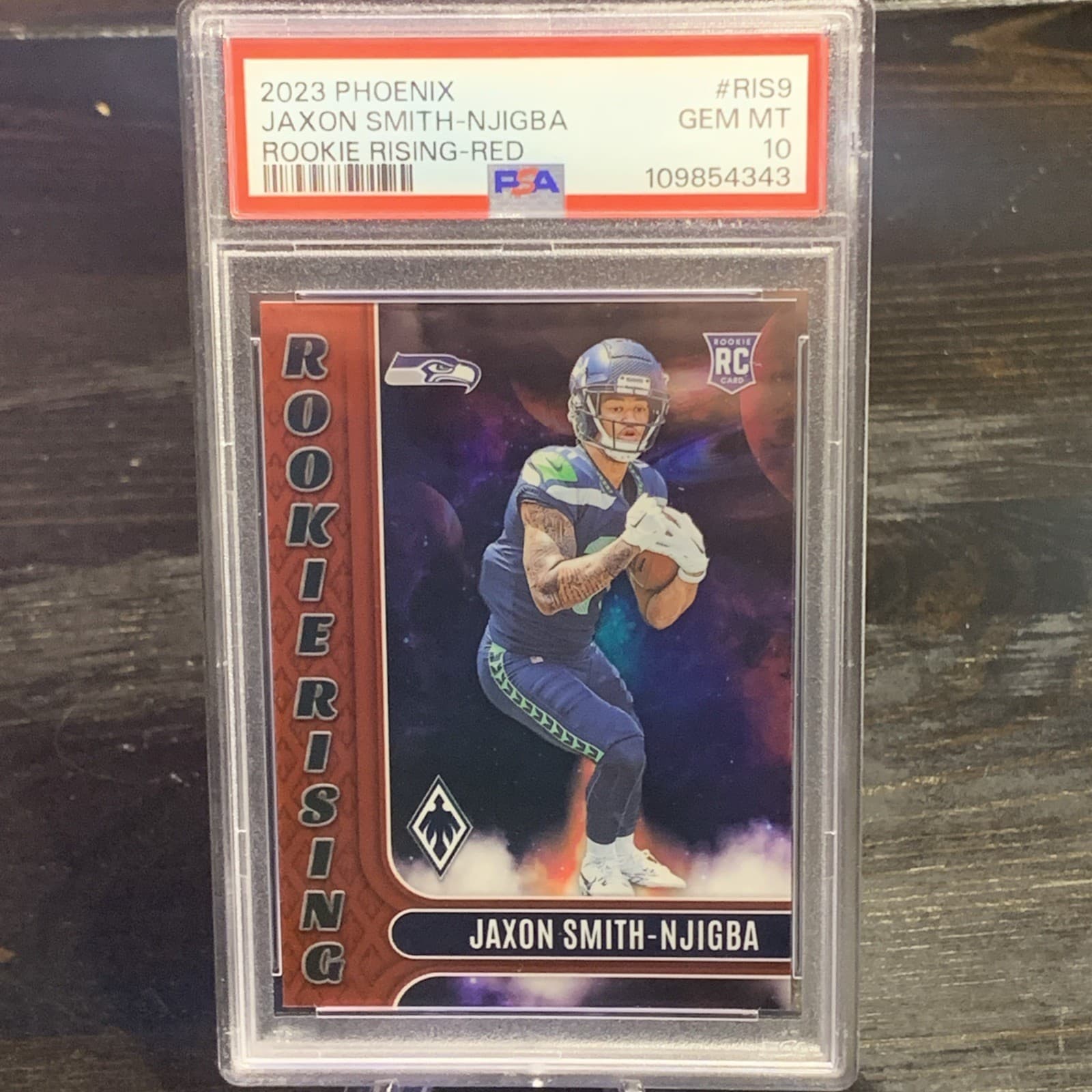 Jaxon Smith-Njigba Panini Phoenix Rookie Rising #RIS9 Red