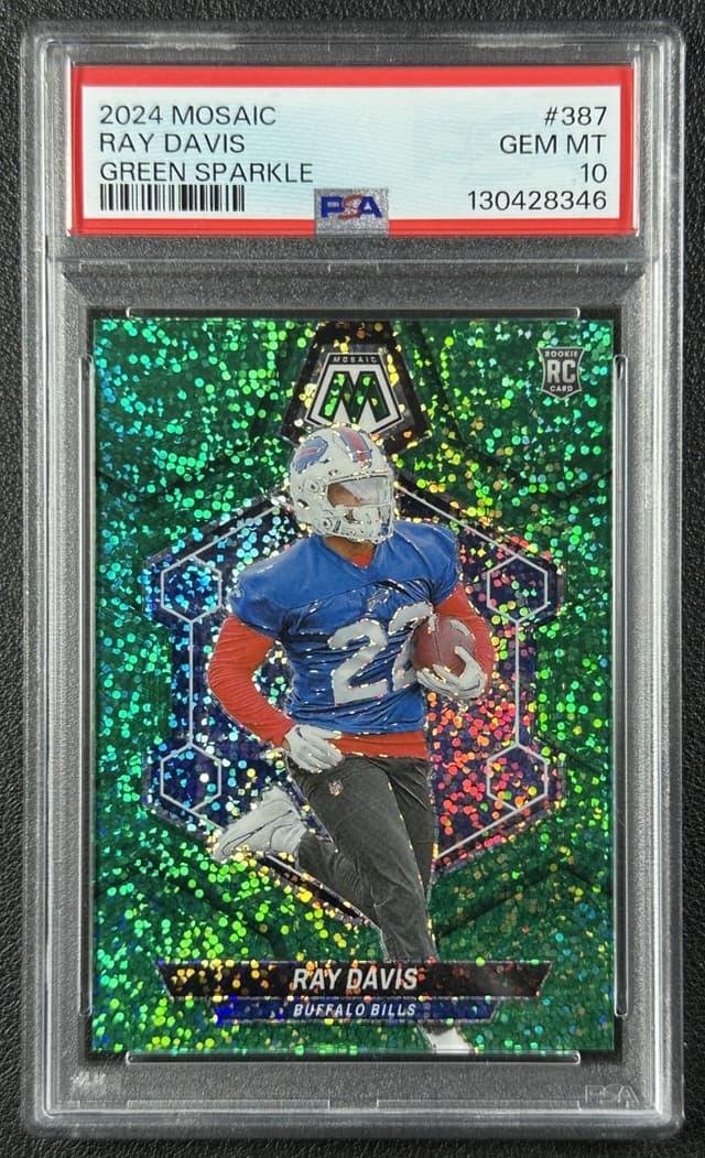 Ray Davis Panini Mosaic #387 Green Sparkle