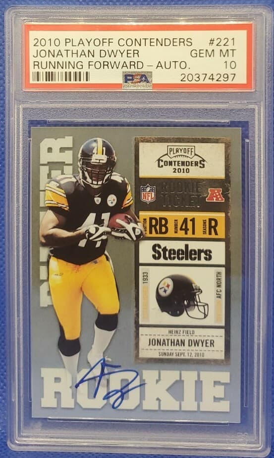 Jonathan Dwyer Playoff Contenders #221 Running Forward-Autograph