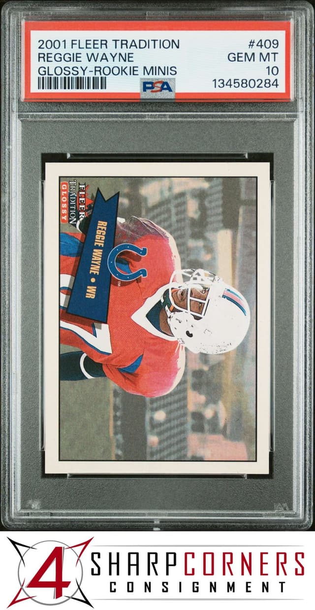 Reggie Wayne Fleer Tradition Glossy #409 Rookie Minis