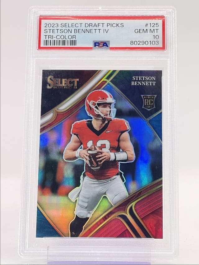 Stetson Bennett Panini Select Draft Picks #125 Tri-Color