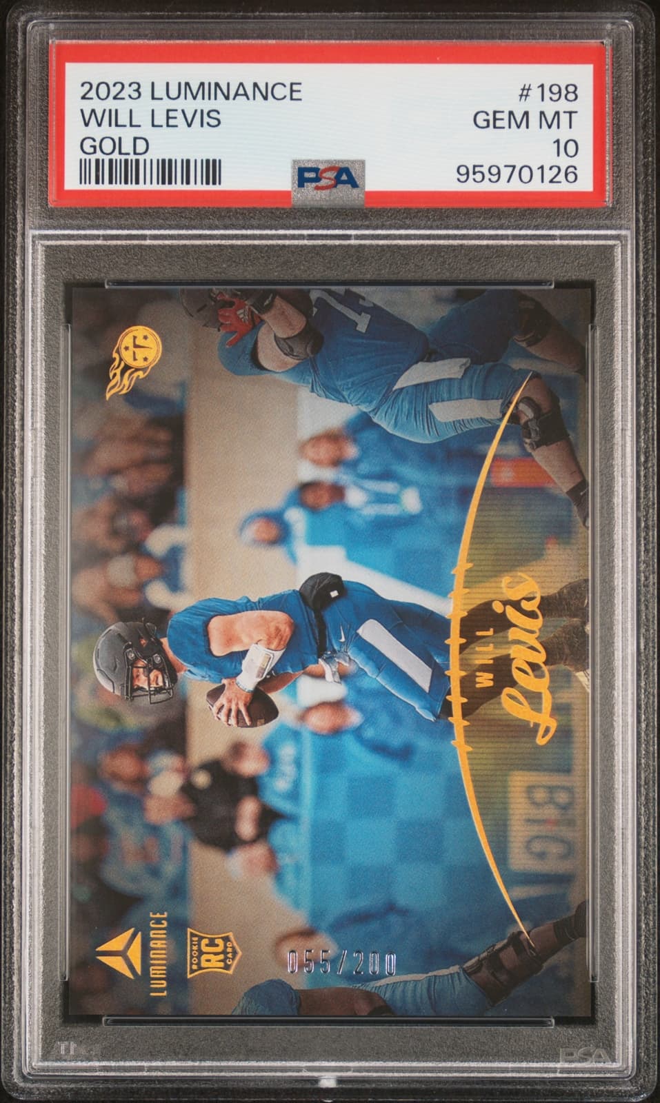 Will Levis Panini Luminance #198 Gold