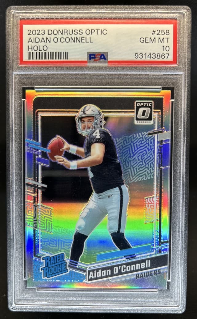 Aidan O'Connell Panini Donruss Optic #258 Holo