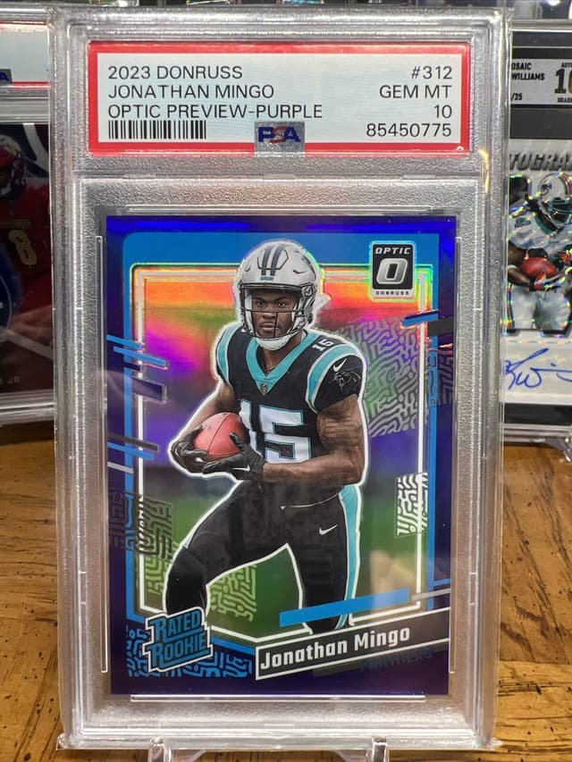 Jonathan Mingo Panini Donruss #312 Optic Preview-Purple