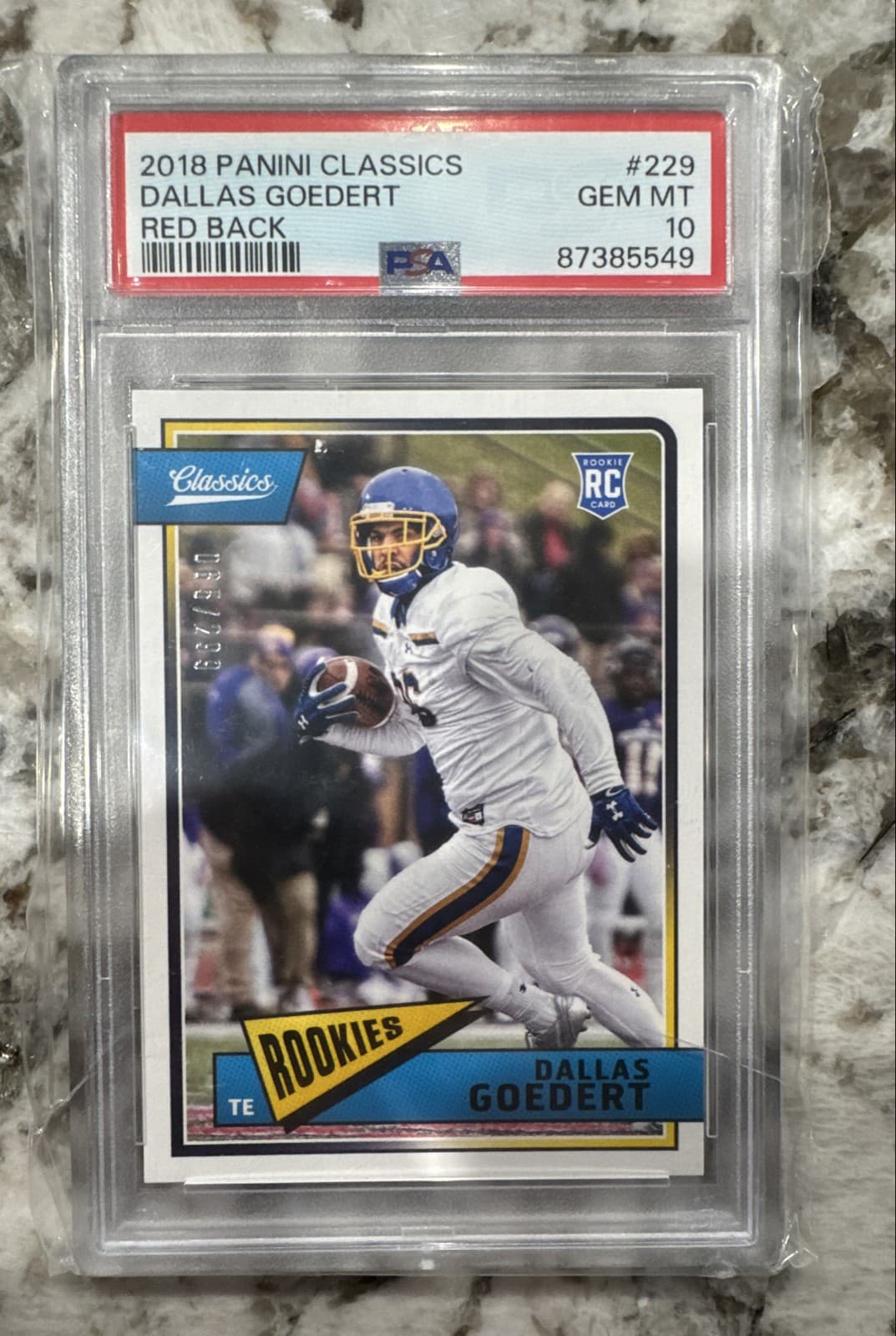 Dallas Goedert Panini Classics #229 Red Back