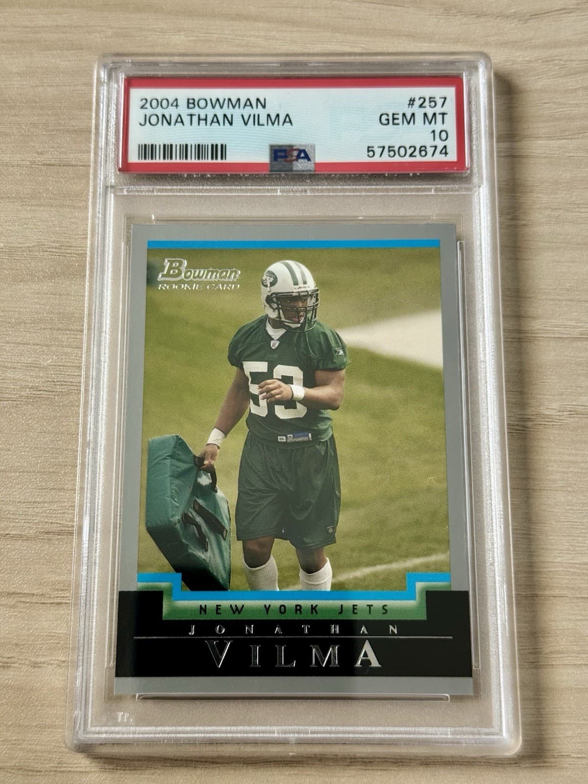 Jonathan Vilma Bowman #257 Base