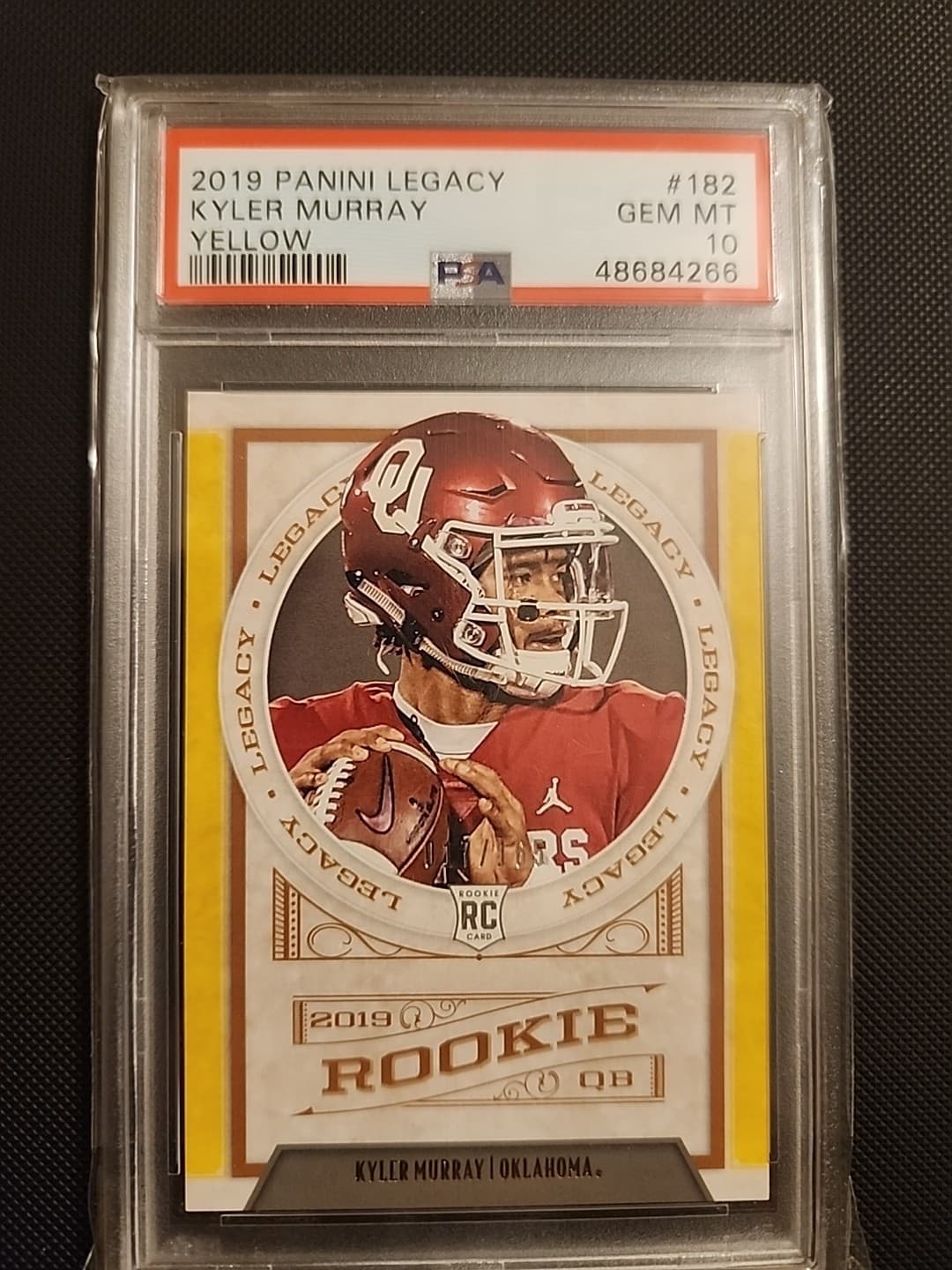 Kyler Murray Panini Legacy #182 Yellow