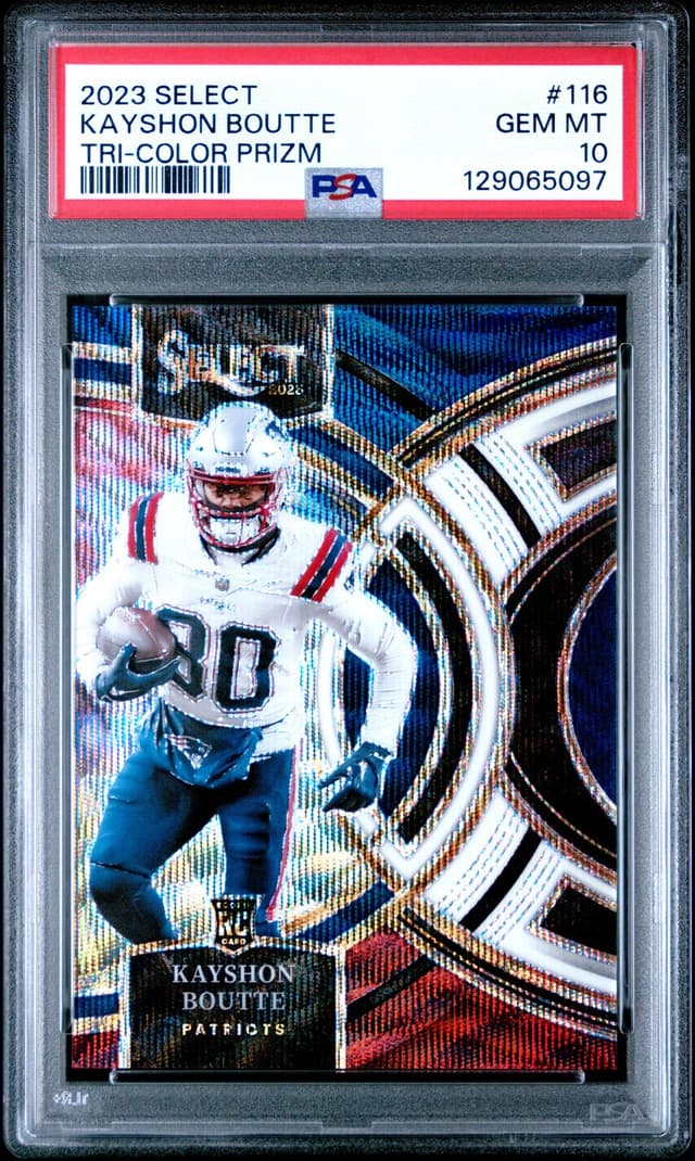 Kayshon Boutte Panini Select #116 Tri-Color Prizm