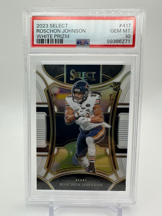 Roschon Johnson Panini Select #417 White Prizm