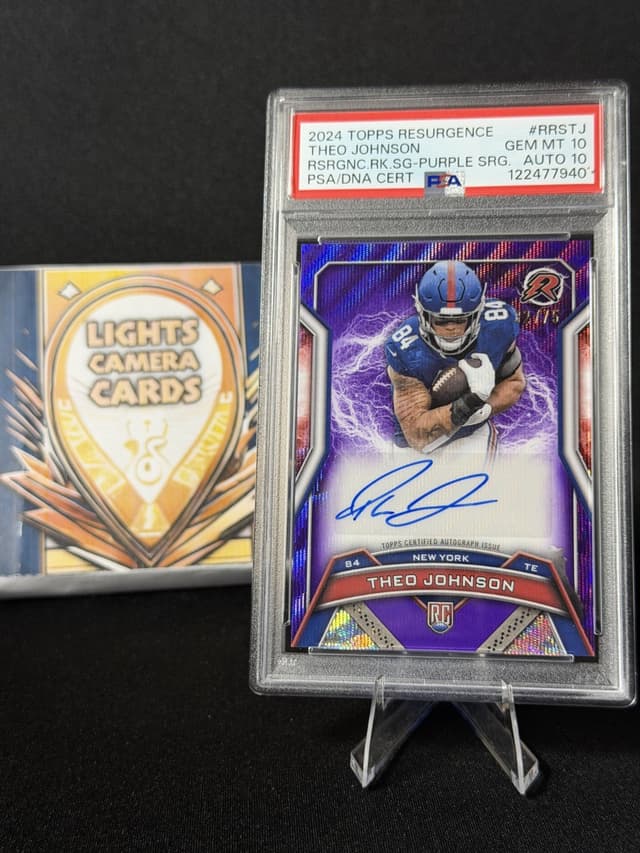 Theo Johnson Topps Resurgence Resurgence Rookie Signatures #RRSTJ Base