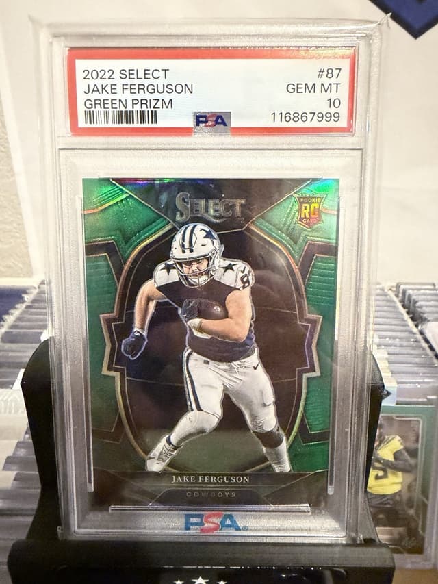 Jake Ferguson Panini Select #87 Green Prizm