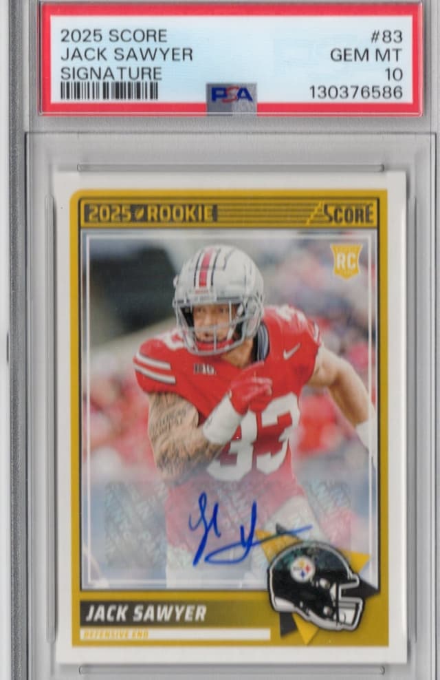 Jack Sawyer Panini Score #83 Signature