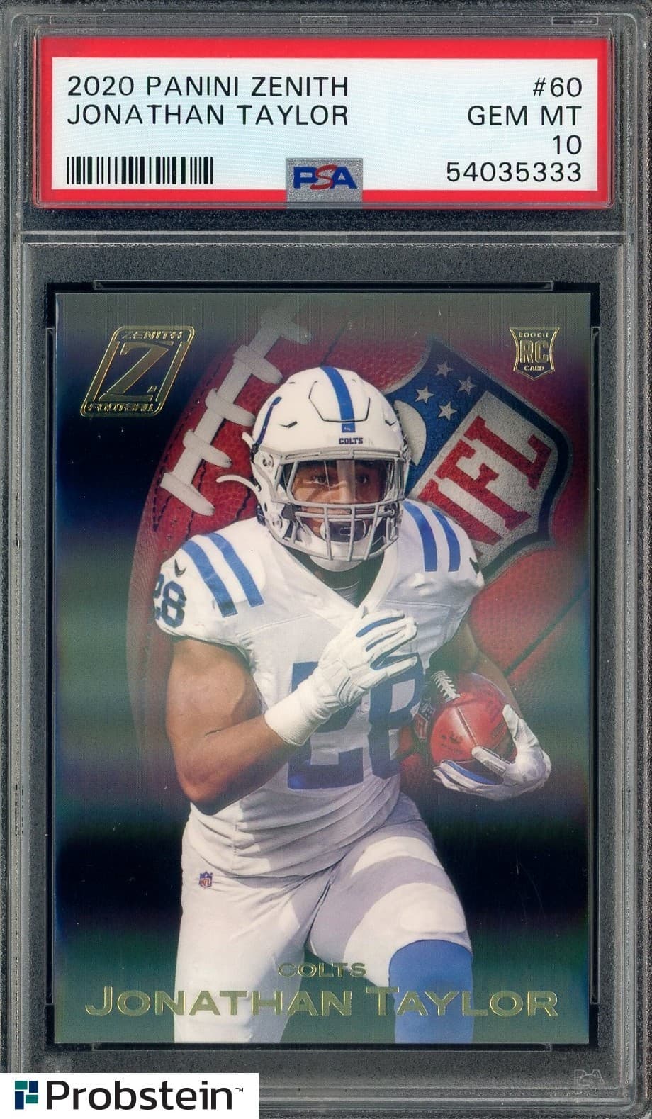 Jonathan Taylor Panini Zenith #60 Base