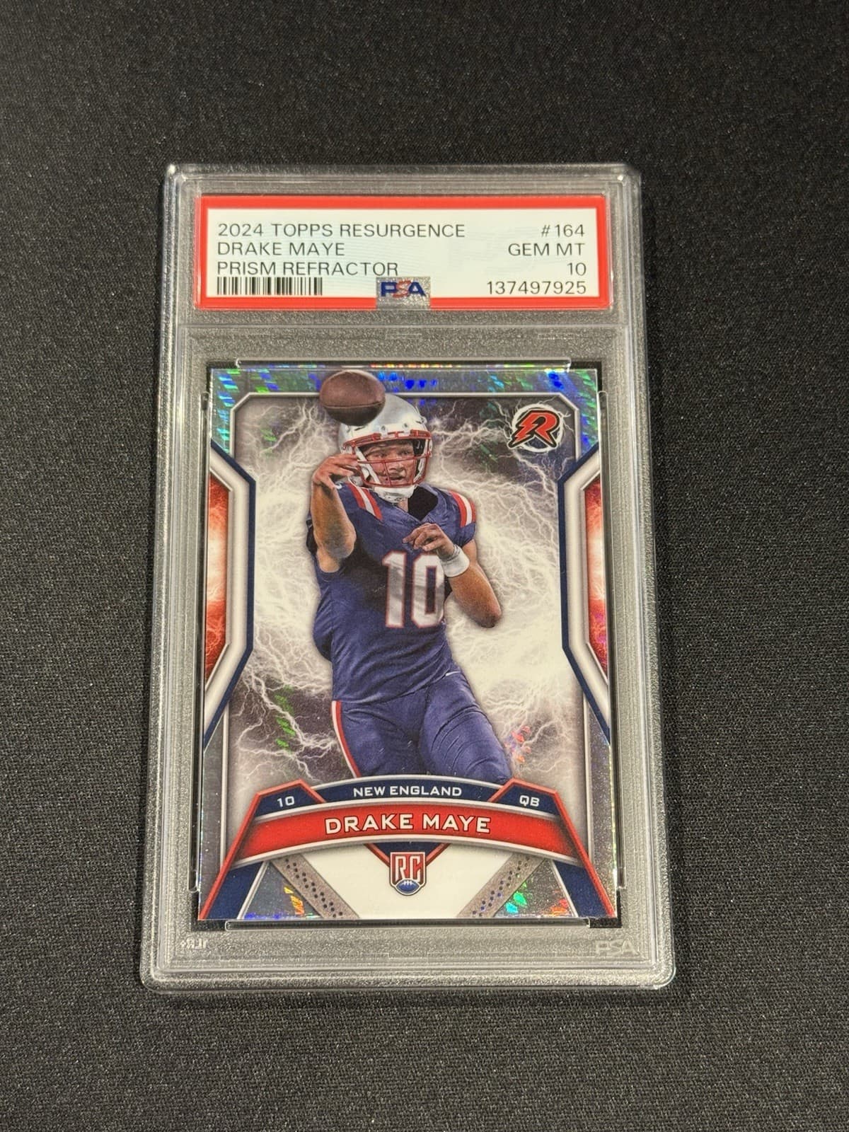 Drake Maye Topps Resurgence #164 Prism Refractor