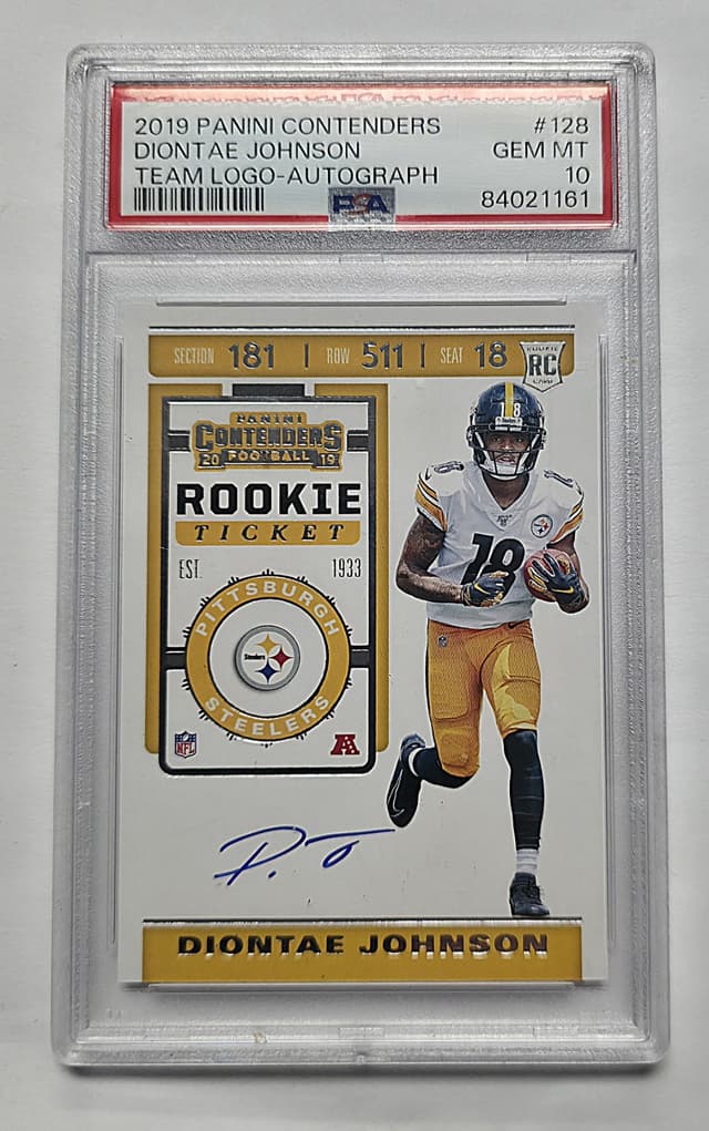 Diontae Johnson Panini Contenders #128 Team Logo-Autograph