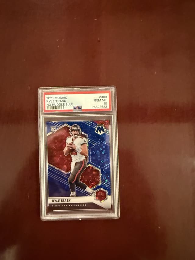 Kyle Trask Panini Mosaic #309 No Huddle Blue