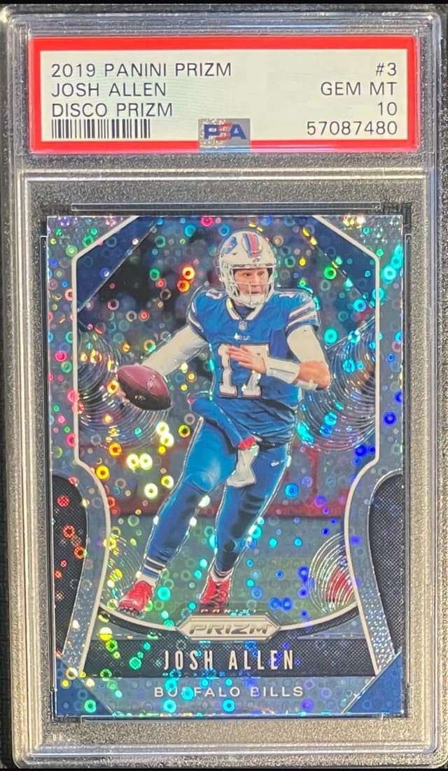 Josh Allen Panini Prizm #3 Disco Prizm