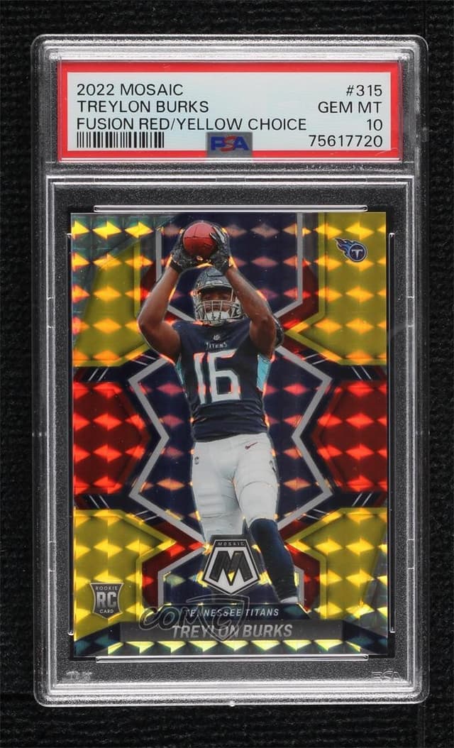 Treylon Burks Panini Mosaic #315 Fusion Red/Yellow Choice